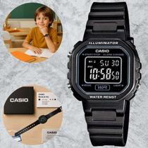 Relógio de Pulso Casio Infantil Digital Alarme Led Calendário Leve Original Preto LA-20WH-1BDF