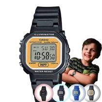 Relógio de Pulso Casio Infantil Led Digital Prova Dagua 30m Preto Cinza Azul e Rosa - Casio Brasil