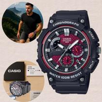 Relógio de Pulso Casio Masculino Analógico Cronógrafo Prova Dágua 100 Metros Calendário Robusto Esportivo Preto MCW-200H-4AVDF Relógio de Pulso Casio Masculino Analógico Cronógrafo Prova Dágua 100 Metros Calendário Robusto Esportivo Preto MCW-200H-4AVDF