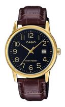 Relógio de Pulso Casio Masculino Analógico Dourado Redondo Moderno Original MTP-V002GL-1BUDF