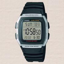 Relógio de Pulso Casio Masculino Digital Illuminator Prova Dagua 50 Metros Resina Quadrado Quartz Hora dupla Casual Preto W-96H-1AVDF Relógio de Pulso Casio Masculino Digital Illuminator Prova Dagua 50 Metros Resina Quadrado Quartz Hora dupla Casual Preto W-96H-1AVDF