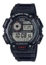 Relógio de Pulso Casio Masculino Digital Robusto World Time Preto 100m Original AE-1400WH-1AVDF