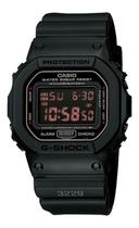 Relógio de Pulso Casio Masculino G-Shock Digital Preto Robusto 200 Metros Alarmes Cronômetro Original DW-5600MS-1DR