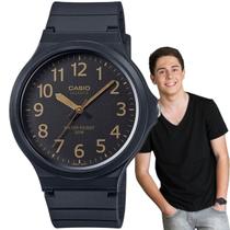Relógio de Pulso Casio Vintage Unissex Masculino Feminino Classico Analógico Preto Prova Dágua MW-240 -1B2VDF