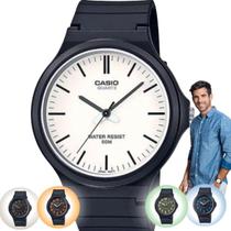 Relógio de Pulso Casio Vintage Unissex Masculino Feminino Classico Analógico Preto Prova Dágua MW-240