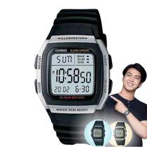 Relógio de Pulso Casio W-96H Masculino Digital Preto 10 anos de Bateria Hora Dupla a Prova Dágua Relógio de Pulso Casio W-96H Masculino Digital Preto 10 anos de Bateria Hora Dupla a Prova Dágua