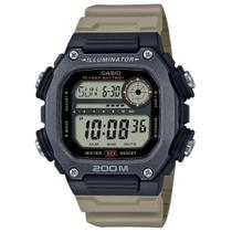 Relógio de Pulso Casio World Time Masculino Pulseira Extra Longa Hora Mundial Digital Prova Dágua 200 Metros Esportivo Preto DW-291HX-5AVDF