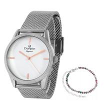 Relogio de Pulso Champion Feminino Prateado Prova D'agua Relogio de Pulso Champion Feminino Prateado Prova D'agua
