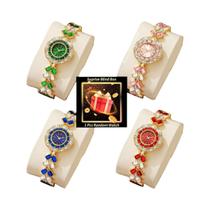 Relógio De Pulso De Luxo Feminino Com Bracelete De Strass Caixa Surpresa Mistério Reloj Mujer Relógio De Pulso De Luxo Feminino Com Bracelete De Strass Caixa Surpresa Mistério Reloj Mujer