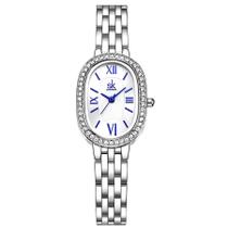 Relógio de pulso de quartzo feminino design elegante strass minimalista Relógio de pulso de quartzo feminino design elegante strass minimalista