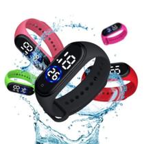 Relógio de Pulso Digital com LED Unissex Bracelete Esportivo 100% a Prova d'água
