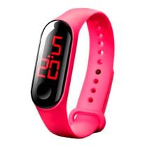 Relógio de Pulso Digital LED com Pulseira de Silicone Unissex Adulto Infantil Esportivo - Sobrinhos