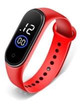Relógio De Pulso Digital Led Esportivo Resistente Água Red