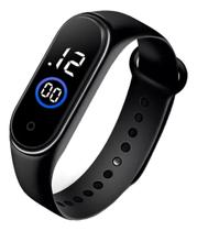 Relógio de Pulso Digital LED Touch com Pulseira de Silicone Unissex