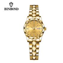 Relógio de Pulso Feminino Binbond Modelo Luxo Calendário Relógio de Pulso Feminino Binbond Modelo Luxo Calendário