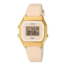 Relógio de Pulso Feminino Casio Vintage Digital Dourado LA680WEGL-4DF