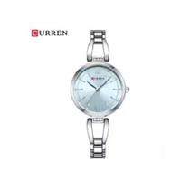 Relógio de pulso feminino curren luxo em aço inoxidável Relógio de pulso feminino curren luxo em aço inoxidável