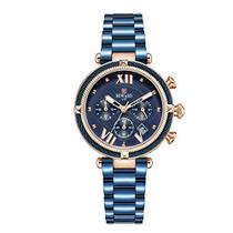 Relógio de pulso feminino de quartzo com calendário, à prova d'água, inoxidável, design moderno para mulheres REWARD Chr