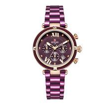 Relógio de pulso feminino de quartzo com calendário, à prova d'água, inoxidável, design moderno para mulheres REWARD Chr Relógio de pulso feminino de quartzo com calendário, à prova d'água, inoxidável, design moderno para mulheres REWARD Chr