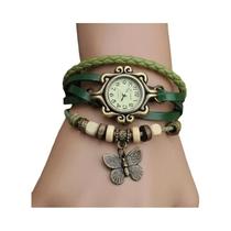 Relógio De Pulso Feminino De Quartzo Com Pulseira De Couro Envelhecido - Presente Para Mulheres