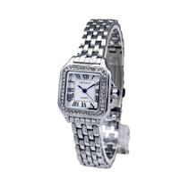 Relógio De Pulso Feminino De Quartzo Em Aço Inoxidável Dourado Luxuoso Para Negócios E Moda