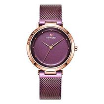 Relógio de pulso feminino de quartzo japonês Reward Fashion diamante elegante com aço inoxidável, para presente de namor