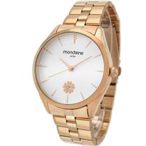 Relógio De Pulso Feminino Delicado Mondaine Flor Original