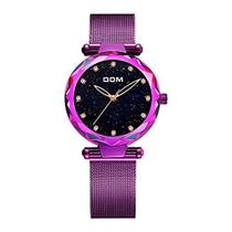 Relógio de Pulso Feminino DOM Minimalista Céu Estrelado Casual À Prova D'Água Relógio de Pulso Feminino DOM Minimalista Céu Estrelado Casual À Prova D'Água