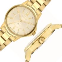 Relógio De Pulso Feminino Dourado Technos Redondo Boutique Analógico Clássico 2035MTP/1X Relógio De Pulso Feminino Dourado Technos Redondo Boutique Analógico Clássico 2035MTP/1X