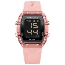 Relógio de Pulso Feminino Esportivo Fashion LCD Digital Pulseira de Silicone Impermeavel