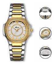 Relógio de Pulso Feminino Luxo Exclusivo Aço Inox Garantia Nf Relógio de Pulso Feminino Luxo Exclusivo Aço Inox Garantia Nf