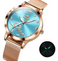 Relógio De Pulso Feminino Original Analógico Exclusivo Luxo para Presente Relógio De Pulso Feminino Original Analógico Exclusivo Luxo para Presente