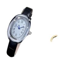 Relógio De Pulso Feminino Oval Em Estilo Vintage Com Design De Ovo, Elegante E Miniatura, Tendência