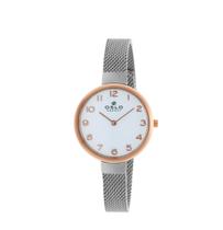 Relógio De Pulso Feminino Prata Oslo Pulseira Fina Slim