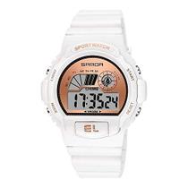 Relógio de Pulso Feminino Sanda Esportivos Modernos Multifuncionais Visor Led Relogio para uso ao Ar livre 6004 Relógio de Pulso Feminino Sanda Esportivos Modernos Multifuncionais Visor Led Relogio para uso ao Ar livre 6004