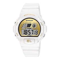 Relógio de Pulso Feminino Sanda Esportivos Modernos Multifuncionais Visor Led Relogio para uso ao Ar livre 6004 Relógio de Pulso Feminino Sanda Esportivos Modernos Multifuncionais Visor Led Relogio para uso ao Ar livre 6004