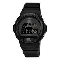 Relógio de Pulso Feminino Sanda Esportivos Modernos Multifuncionais Visor Led Relogio para uso ao Ar livre 6004