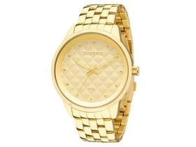 Relógio de Pulso Feminino Technos Dourado Médio Linha Fashion Casual Slin 2035LWM/4X