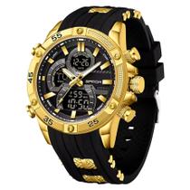 Relógio de Pulso Impermeável Masculino Esportivo de Quartzo