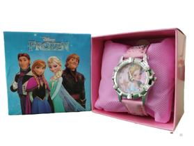 Relógio De Pulso Infantil Divertido Princesas Com Caixinha