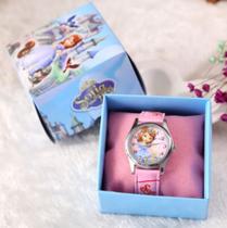 Relógio De Pulso Infantil Fantasia Princesas Com Caixinha - Memory Watch