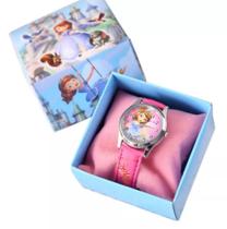 Relógio De Pulso Infantil Fantasia Princesas Com Caixinha - Memory Watch