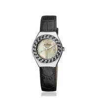 Relógio De Pulso Jean Vernier JV10794 Feminino Preto+Prata