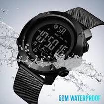 Relógio de Pulso KAK Masculino Militar Digital Esportes Data Hora Alarme Cronômetro cor: Preto