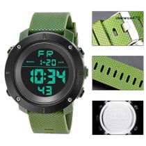 Relógio de Pulso KAK Masculino Militar Digital Esportes Data Hora Alarme Cronômetro cor: Verde