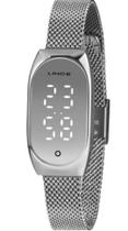 Relógio de pulso lince led branco ldm4706l sxsx