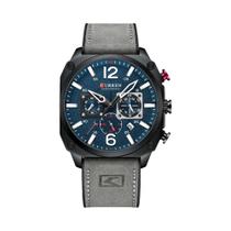 Relógio De Pulso Masculino À Prova d'Água Com Pulseira De Couro Quartz CURREN 8398 Relógio De Moda
