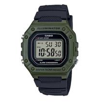 Relógio de Pulso Masculino Casio Digital Verde Standard W-218H-3AVDF