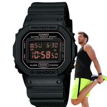 Relógio de Pulso Masculino Casio G-shock Digital Prova Dágua 200 Metros Resistente Choques Quadrado Esportivo Preto DW-5600MS-1DR Relógio de Pulso Masculino Casio G-shock Digital Prova Dágua 200 Metros Resistente Choques Quadrado Esportivo Preto DW-5600MS-1DR