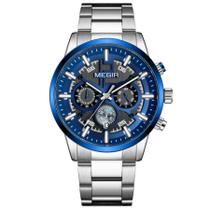 Relógio de pulso masculino com Data Automática Impermeavel 3atm